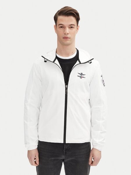 Aeronautica Militare Kurtka przejściowa 251AB2204CT3264 Biały Regular Fit. Białe kurtki męskie AERONAUTICA MILITARE, m, bez wzorów, z syntetyku, bez kaptura. Za 539.99 zł.