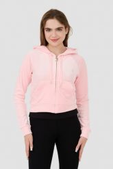 JUICY COUTURE Różowa bluza Madison Hoodie. Czerwone bluzy bez kaptura damskie Juicy Couture, s. W wyprzedaży za 203.99 zł.