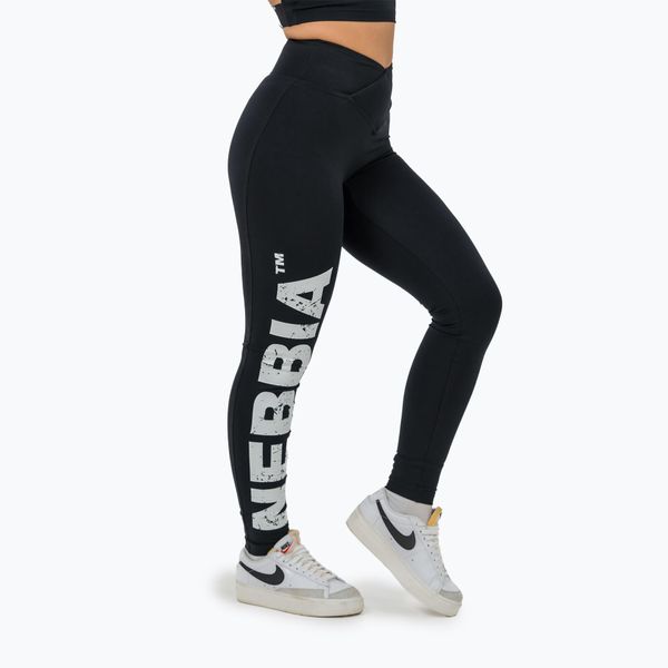 Legginsy NEBBIA Glute Check High Waisted. Czarne legginsy damskie Nebbia, bez wzorów. Za 169.99 zł.