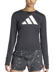Adidas Koszulka "Run It" w kolorze antracytowo-czarnym do biegania rozmiar: M. Czarne topy sportowe damskie Adidas, m, bez wzorów, bez ramiączek. Za 88.02 zł.
