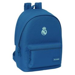 Plecak na Laptopa Real Madrid C.F. Niebieski. Niebieskie plecaki damskie Real Madrid, bez wzorów, z poliesteru, biznesowe. Za 217.50 zł.