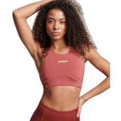 Biustonosz dla kobiet Superdry Active Core. Brązowe biustonosze sportowe damskie Superdry., bez wzorów. Za 141.30 zł.