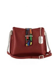 Anna Morellini Skórzana torebka "Ciosa" w kolorze czerwonym - 22 x 17 x 10 cm rozmiar: onesize. Czerwone torebki klasyczne damskie Anna Morellini, bez wzorów, z materiału, bez dodatków. Za 262.91 zł.