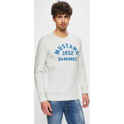 Mustang - Bluza. Szare bluzy bez kaptura męskie Mustang, l, z bawełny. W wyprzedaży za 119.90 zł.