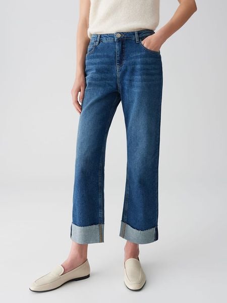 OPUS Dżinsy - Comfort fit - w kolorze granatowym rozmiar: 44/L26. Niebieskie jeansy damskie Opus. Za 212.80 zł.