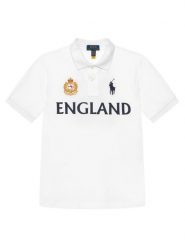 Polo Ralph Lauren Polo 323B23443001 Biały Regular Fit. Białe t-shirty chłopięce Polo Ralph Lauren, bez wzorów, z bawełny, bez ramiączek. Za 519.99 zł.
