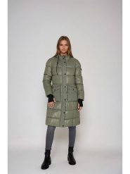 Steve Madden Płaszcz zimowy w kolorze zielonym rozmiar: L. Zielone płaszcze damskie Steve Madden, na zimę, l, bez wzorów, z puchu. Za 227.45 zł.