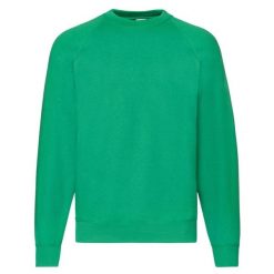 Klasyczna Bluza Raglanowa Unisex Dla Dorosłych. Fioletowe bluzy sportowe damskie Fruit of the Loom, m, bez wzorów, z bawełny, bez ramiączek, długie, z kapturem. Za 78.99 zł.