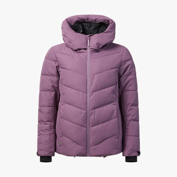 Kurtka Narciarska Narciarstwo Kobieta Cervinia Wodoodporność. Brązowe kurtki damskie SWEDEMOUNT, na zimę, m, bez wzorów, z materiału, z kapturem. Za 499.99 zł.