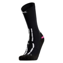 Skarpety do biegania X-Socks Trail Anatomix Crew. Czarne skarpetki damskie X BIONIC, bez wzorów, z dzianiny. Za 170.49 zł.