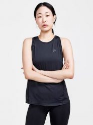 Craft Top sportowy "ADV Hit" w kolorze czarnym rozmiar: L. Czarne topy damskie Craft, l, bez wzorów, z materiału, bez kołnierzyka. Za 82.99 zł.
