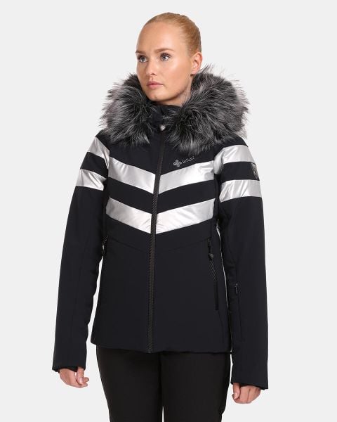 Luksusowa damska kurtka narciarska Kilpi LTD ASTER-W. Czarne kurtki damskie Kilpi, m, bez wzorów, z materiału, bez kaptura, narciarskie, Dermizax. Za 1,019.50 zł.