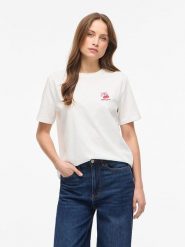 Vila Koszulka w kolorze białym rozmiar: XS. Białe t-shirty damskie Vila, xs, bez wzorów, z bawełny, bez kołnierzyka. Za 59.95 zł.