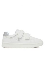 Calvin Klein Sneakersy V1A9-83207-0196X025 S Biały. Białe buty sportowe dziewczęce CALVIN KLEIN, bez wzorów, ze skóry, bez zapięcia. Za 349.99 zł.