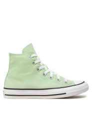 Converse Trampki Chuck Taylor All Star Hi A08582C Zielony. Zielone trampki i tenisówki męskie Converse, bez wzorów, z materiału, bez zapięcia. Za 219.99 zł.