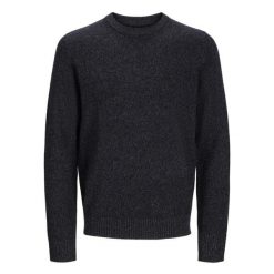 Sweter Jack & Jones Clambswool czarna piękność twist. Czarne swetry męskie Jack&Jones, bez wzorów, bez kołnierzyka. Za 296.06 zł.