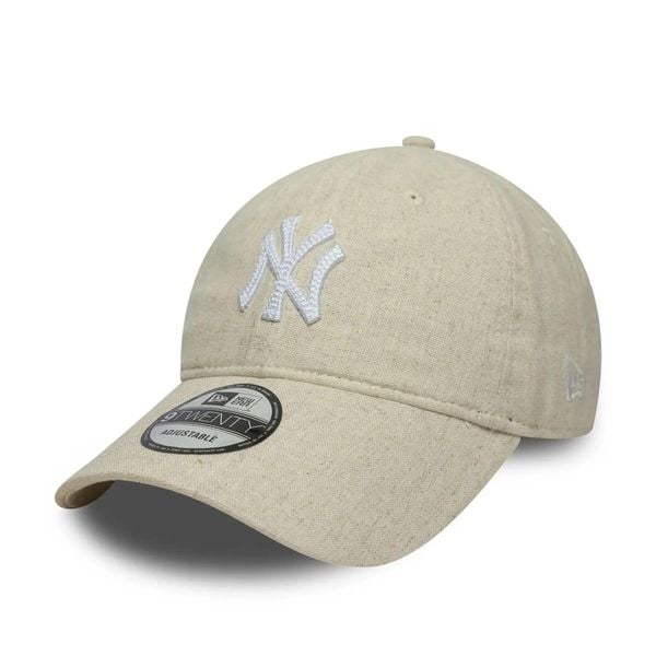Czapka baseballowa 9Twenty New York Yankees New Era MLB. Brązowe czapki męskie New Era, bez wzorów, z materiału, sportowe. Za 195.50 zł.