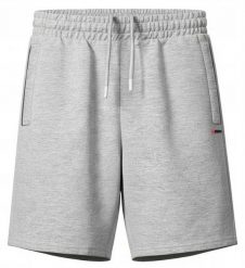 Męskie Krótkie Spodenki Dresowe (Szorty) - Pako Jeans - Popielate. Szare szorty męskie Pako Jeans, na lato, bez wzorów, z bawełny, sportowe. Za 139.00 zł.