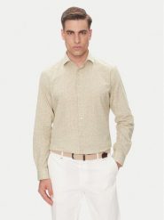 Pierre Cardin Koszula C6 41017.0451 Beżowy Modern Fit. Brązowe koszule męskie Pierre Cardin, m, bez wzorów, z bawełny, bez kołnierzyka, bez ramiączek. Za 289.99 zł.