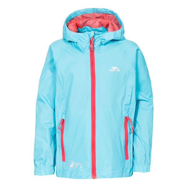 Kurtka Trespass Qikpac - unisex, dziecięca Packaway Jkt Aquatic. Zielone kurtki treningowe męskie Trespass, na zimę, bez wzorów, z bawełny, do biegania. Za 104.85 zł.