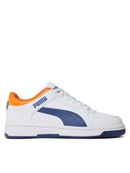 Puma Sneakersy Puma Rebound Joy Lo Jr 381984 11 Biały. Białe buty sportowe chłopięce Puma, ze skóry, bez zapięcia. Za 169.99 zł.