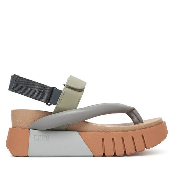 Sandały United Nude. Szare sandały damskie United Nude, bez wzorów, bez obcasa, na koturnie. Za 1,105.99 zł.