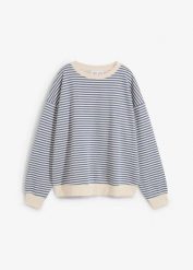 Bluza o luźnym kroju. Niebieskie bluzy bez kaptura damskie bonprix. Za 97.99 zł.
