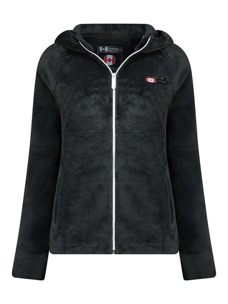 Canadian Peak Kurtka polarowa "Ulotteak" w kolorze czarnym rozmiar: S. Czarne kurtki damskie Canadian Peak, s, bez wzorów, z materiału, bez kaptura. Za 126.75 zł.