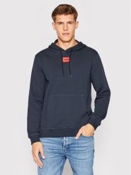 Hugo Bluza Daratschi214 50458700 Granatowy Regular Fit. Niebieskie bluzy bez kaptura męskie Hugo, m, z bawełny. Za 309.99 zł.