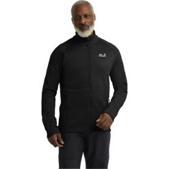 Bluza trekkingowa męska Jack Wolfskin Peak District Full Zip. Czarne bluzy bez kaptura męskie Jack Wolfskin, m, z materiału. Za 319.99 zł.