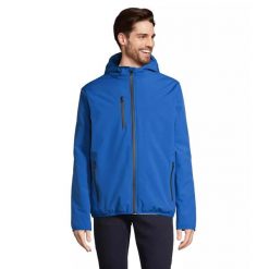 Parka softshell Sol's Falcon Padded. Niebieskie kurtki softshell damskie SOL'S, s, bez wzorów, z nylonu, bez kaptura. Za 308.50 zł.