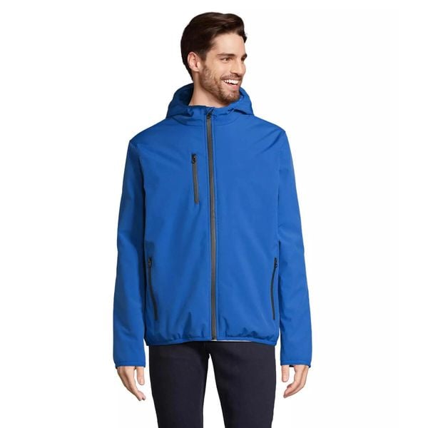 Parka softshell Sol's Falcon Padded. Niebieskie kurtki softshell damskie SOL'S, s, bez wzorów, z nylonu, bez kaptura. Za 308.50 zł.