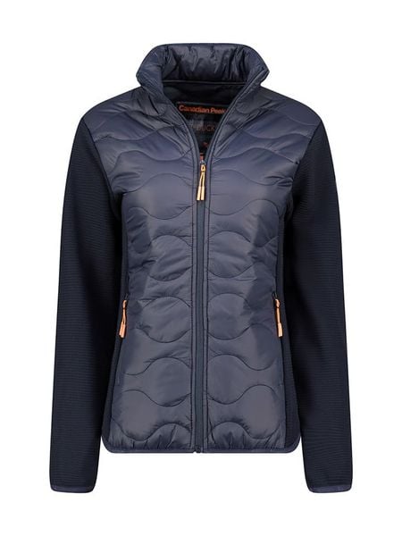Canadian Peak Kurtka polarowa "Tahitieak" w kolorze granatowym rozmiar: S. Niebieskie kurtki damskie Canadian Peak, s, z aplikacjami, z materiału, bez kaptura. Za 143.90 zł.
