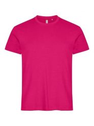 Clique Basic-T T-shirt męska z bawełny, dopasowany krój. Czerwone t-shirty męskie CLIQUE, m, bez wzorów, z bawełny, bez kołnierzyka. Za 82.69 zł.