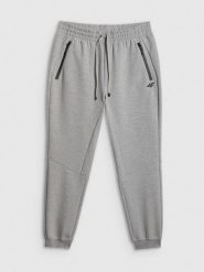 4F Spodnie dresowe joggery męskie - szare XL. Szare spodnie dresowe męskie 4f, bez wzorów, z bawełny. Za 179.99 zł.