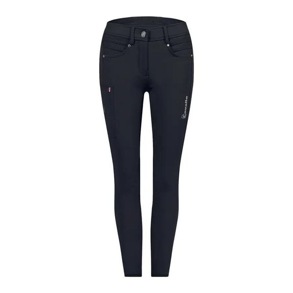 Damskie spodnie jeździeckie z pełnym lejem Cavallo Cayenne. Czarne spodnie sportowe damskie CAVALLO, do jazdy konnej. Za 673.50 zł.