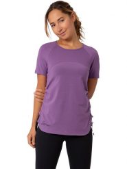 LaMunt Koszulka funkcyjna "Maria" w kolorze fioletowym rozmiar: 36. Różowe bluzki sportowe damskie LaMunt, z materiału, bez kołnierzyka, bez ramiączek. Za 165.99 zł.