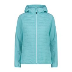 Damska kurtka hybrydowa z kapturem CMP. Niebieskie kurtki damskie CMP, bez wzorów, z kapturem. Za 340.00 zł.