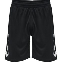 Spodenki piłkarskie męskie Hummel Core XK Poly Shorts. Czarne szorty męskie HUMMEL, bez kołnierzyka. Za 77.50 zł.