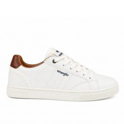 Buty męskie sportowe Wrangler RITCHY MEN LOW. Białe buty sportowe na co dzień męskie Wrangler, z jeansu, bez zapięcia, trekkingowe. Za 229.00 zł.