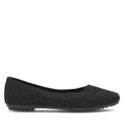 Baleriny Jenny Fairy. Czarne baleriny damskie Jenny Fairy, bez wzorów, bez obcasa. Za 69.99 zł.