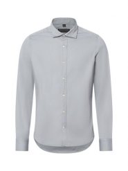 Finshley & Harding Koszula Mężczyźni Slim Fit Bawełna szary, L. Szare koszule męskie Finshley & Harding, l, bez wzorów, z bawełny, bez kołnierzyka, bez ramiączek. Za 169.95 zł.