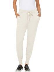 Heine Spodnie dresowe w kolorze kremowym rozmiar: 40. Brązowe spodnie dresowe damskie Heine, bez wzorów, z dresówki. Za 47.94 zł.