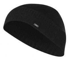 Czapka Jesienno-Zimowa, Elegancka Beanie, Ciemny Szary, Grafitowa, Wełniana. Szare czapki męskie Em men's accessories, na zimę, bez wzorów, z tkaniny, eleganckie. Za 99.99 zł.