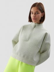 4F Bluza dresowa nierozpinana bez kaptura damska L. Szare bluzy bez kaptura damskie 4f, l, z dresówki. W wyprzedaży za 49.99 zł.