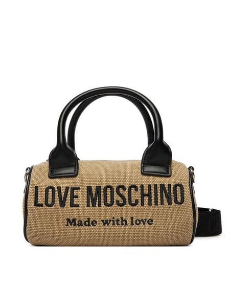 LOVE MOSCHINO Torebka JC4231PP0OKB190A Beżowy. Brązowe torebki klasyczne damskie Love Moschino, bez wzorów, z materiału, bez dodatków. Za 710.99 zł.