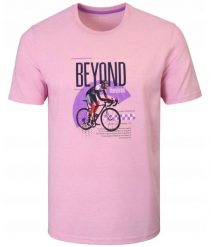 T-Shirt (Koszulka) Męska - Pako Jeans - Różowa, Kolarz. Czerwone t-shirty męskie Pako Jeans, l, bez wzorów, z bawełny, bez kołnierzyka. Za 69.00 zł.