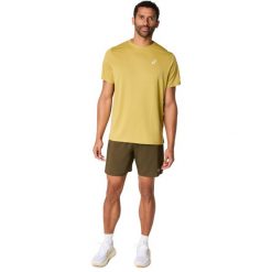 Koszulka Asics. Zielone t-shirty sportowe męskie Asics, l, bez ramiączek, do biegania. Za 198.00 zł.