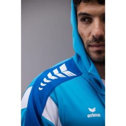 Kurtka treningowa Erima Celebrate 125 z kapturem niebieska. Czarne kurtki damskie Erima, bez wzorów, sportowe, z kapturem. Za 342.99 zł.