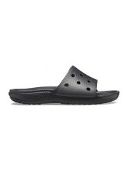 Crocs Klapki "Classic" w kolorze czarnym rozmiar: 46/47. Czarne klapki damskie Crocs, bez wzorów, bez obcasa. Za 85.95 zł.